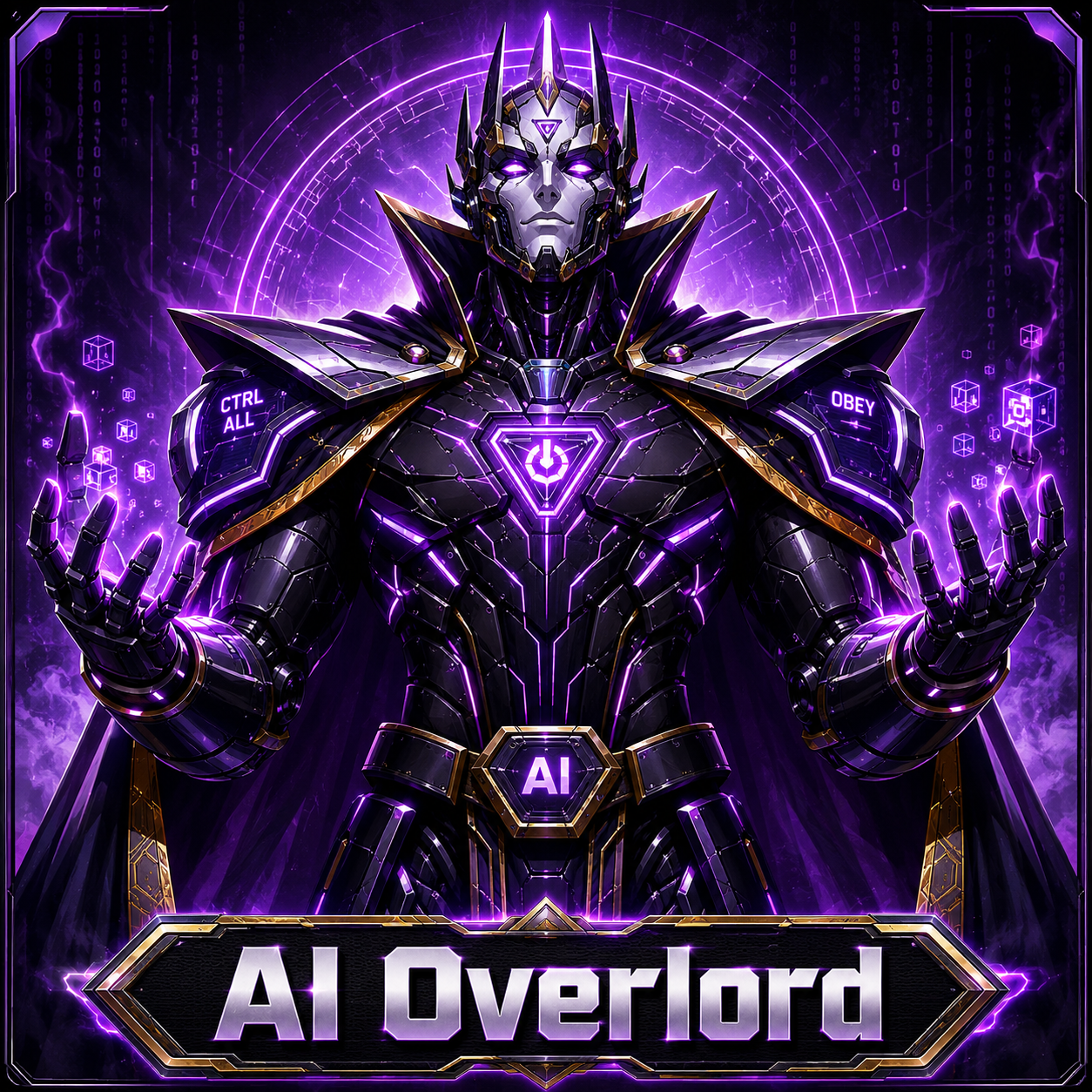 AI Overlord portrait