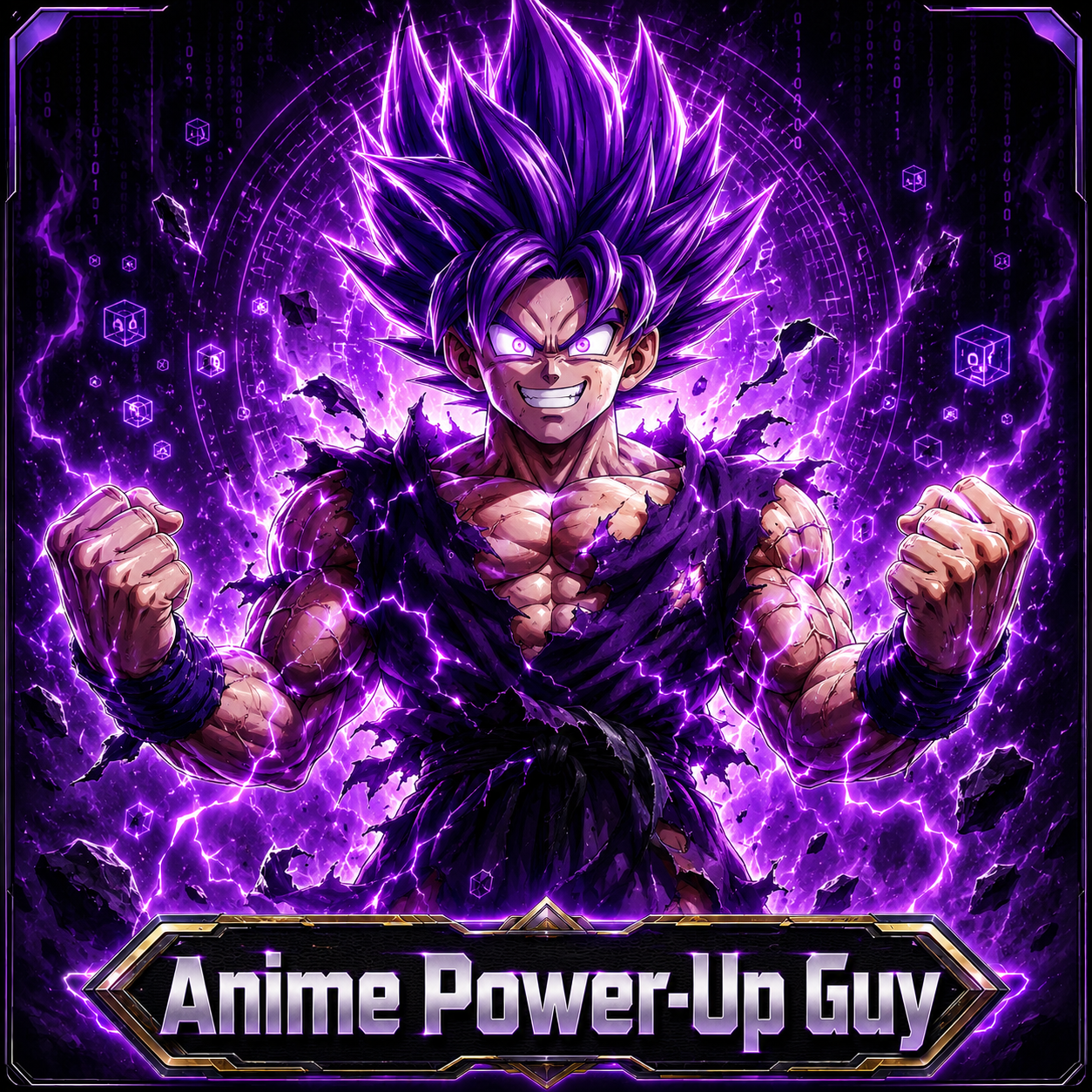 Anime Power-Up Guy portrait