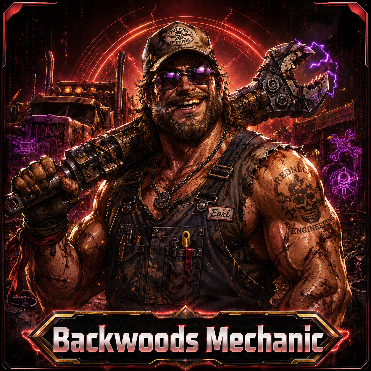Backwoods Mechanic portrait