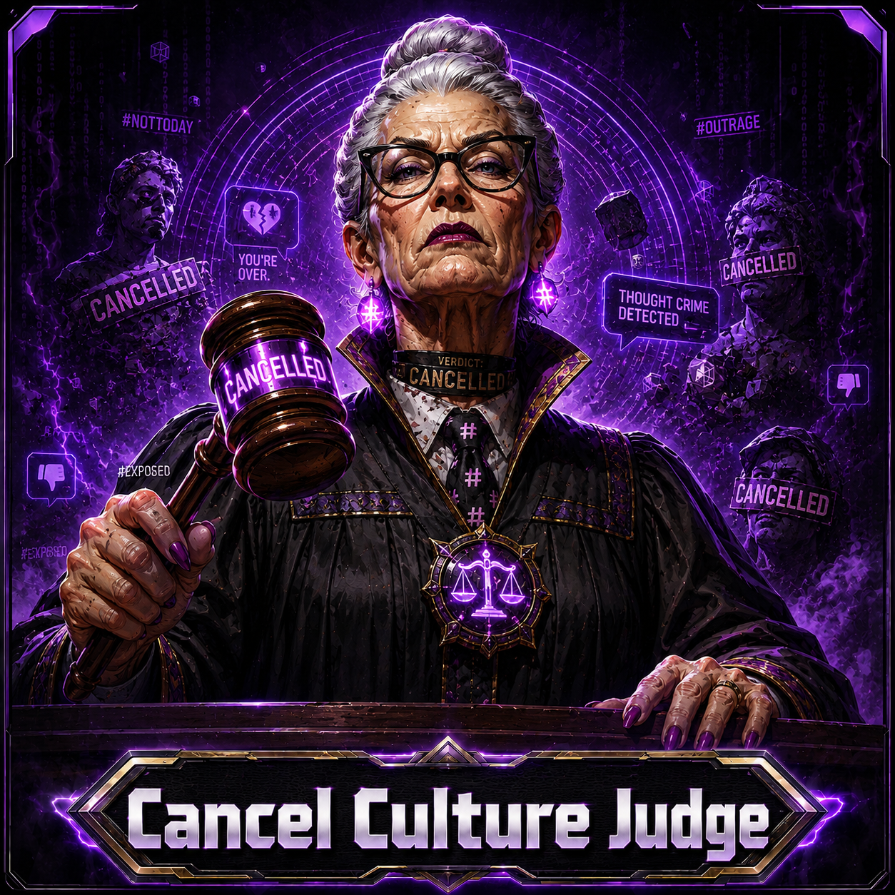 Cancel Culture Judge opponent portrait