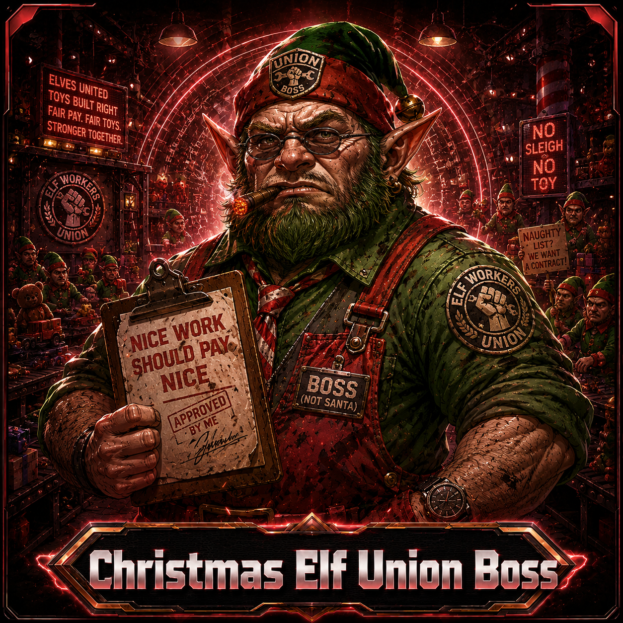 Christmas Elf Union Boss opponent portrait