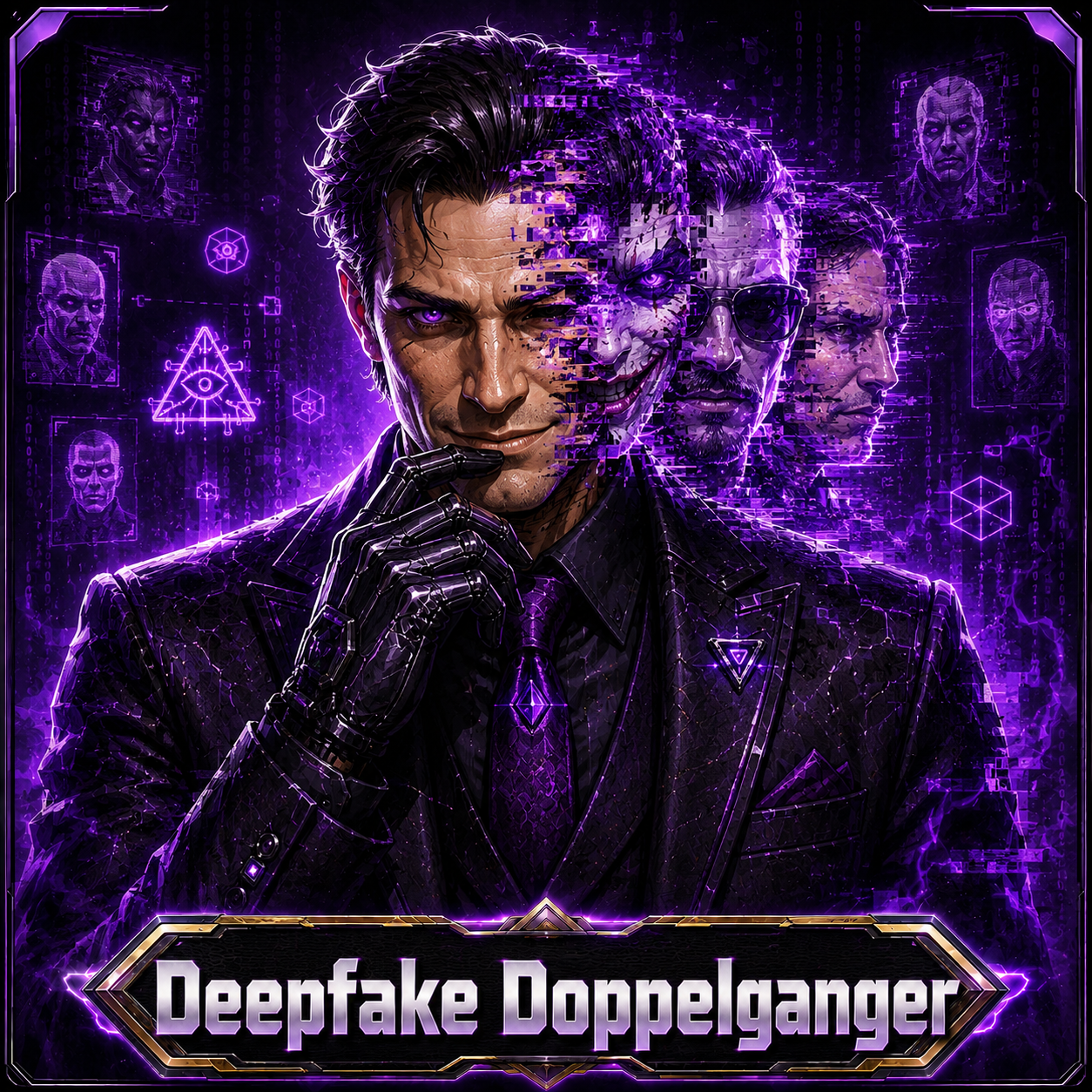 Deepfake Doppelganger opponent portrait
