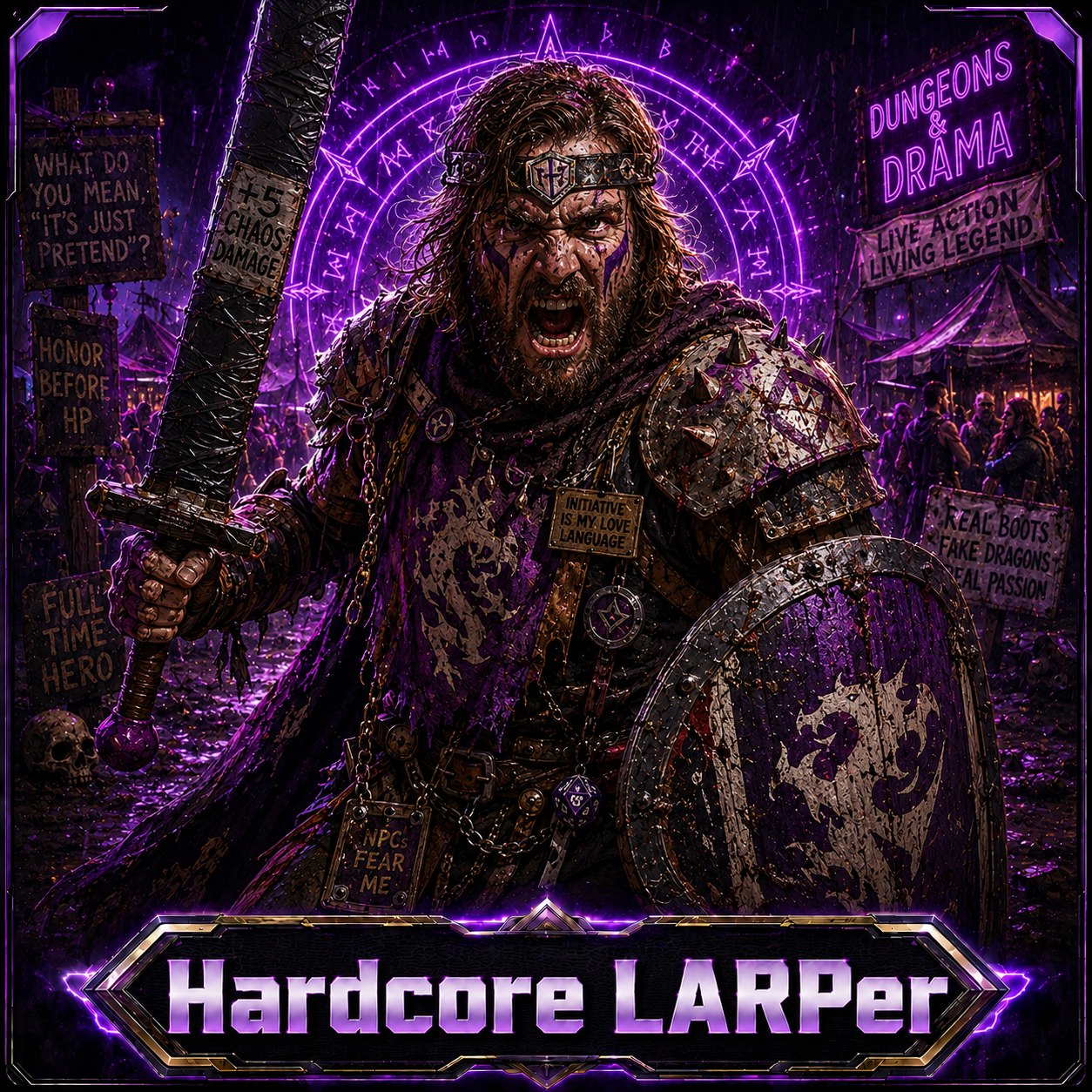 Hardcore LARPer opponent portrait