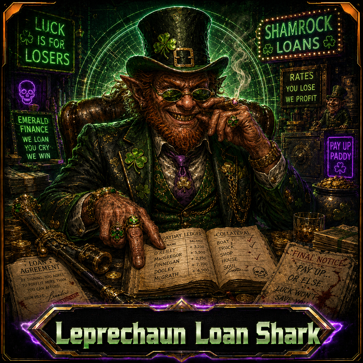 Leprechaun Loan Shark opponent portrait