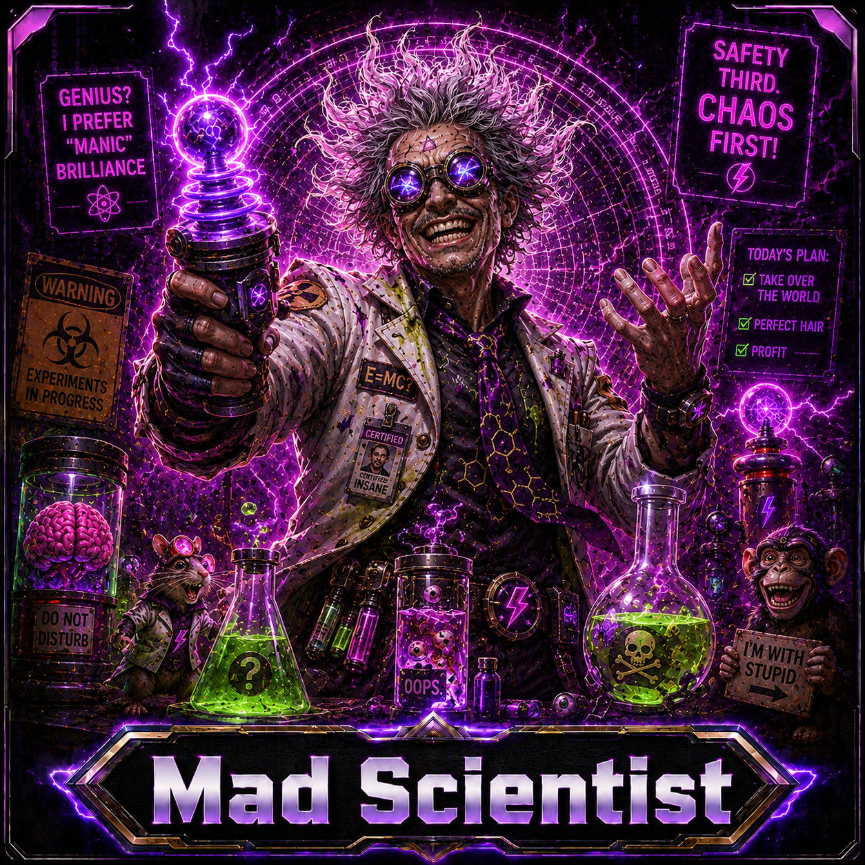 Mad Scientist opponent portrait