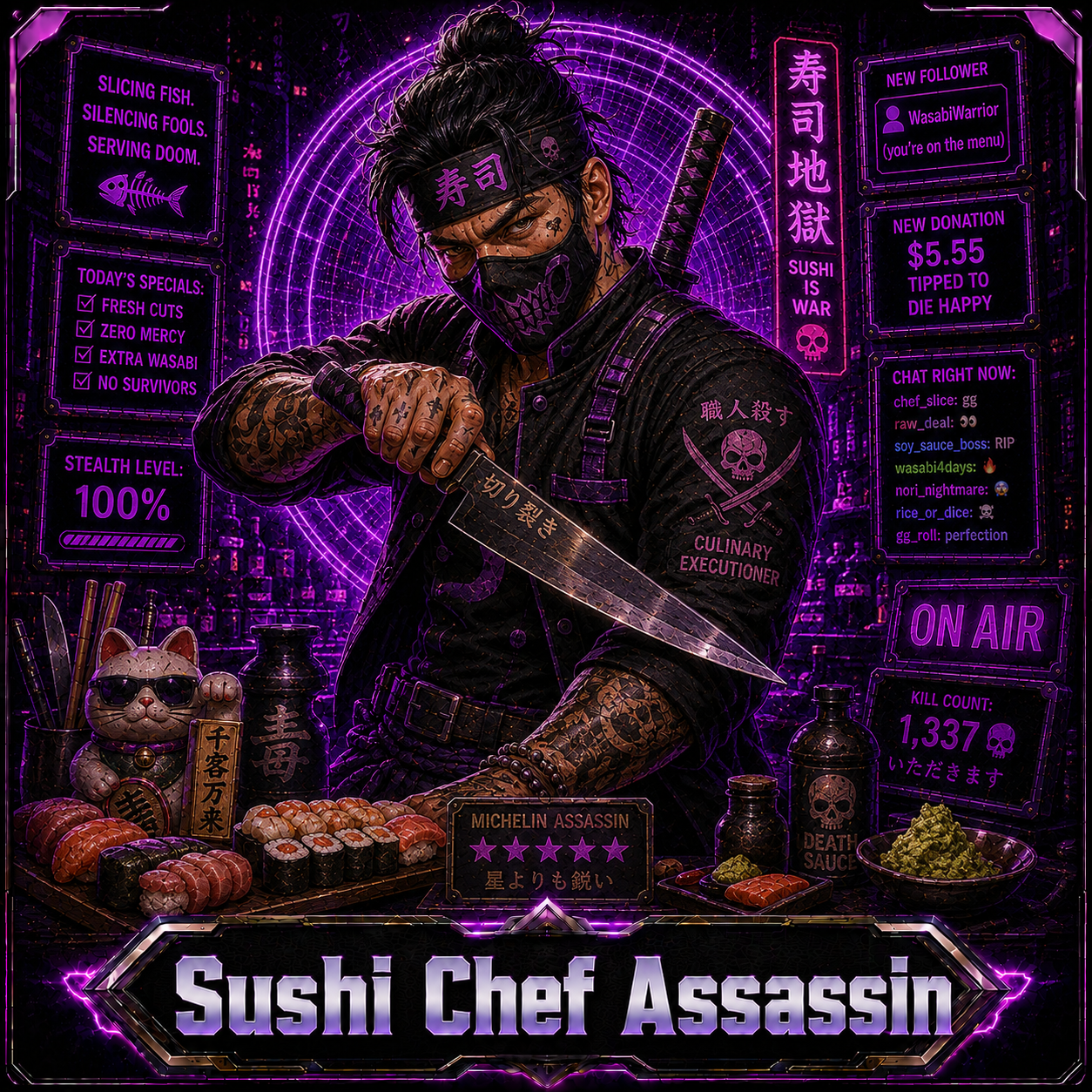Sushi Chef Assassin opponent portrait
